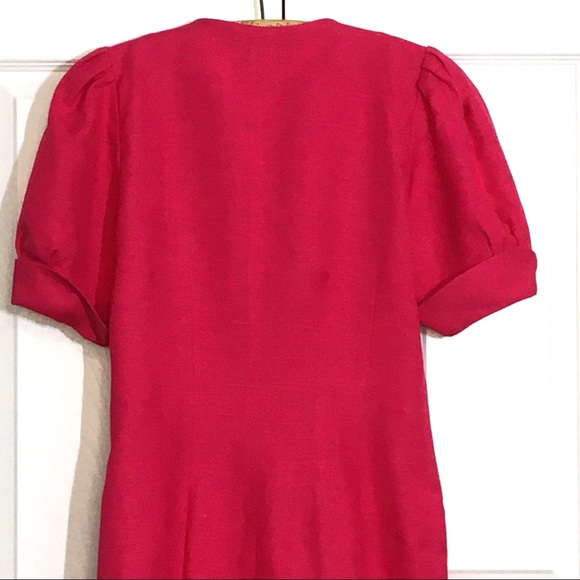 Vintage NIPON BOUTIQUE Short Sleeve Dress linen - Picture 7 of 16